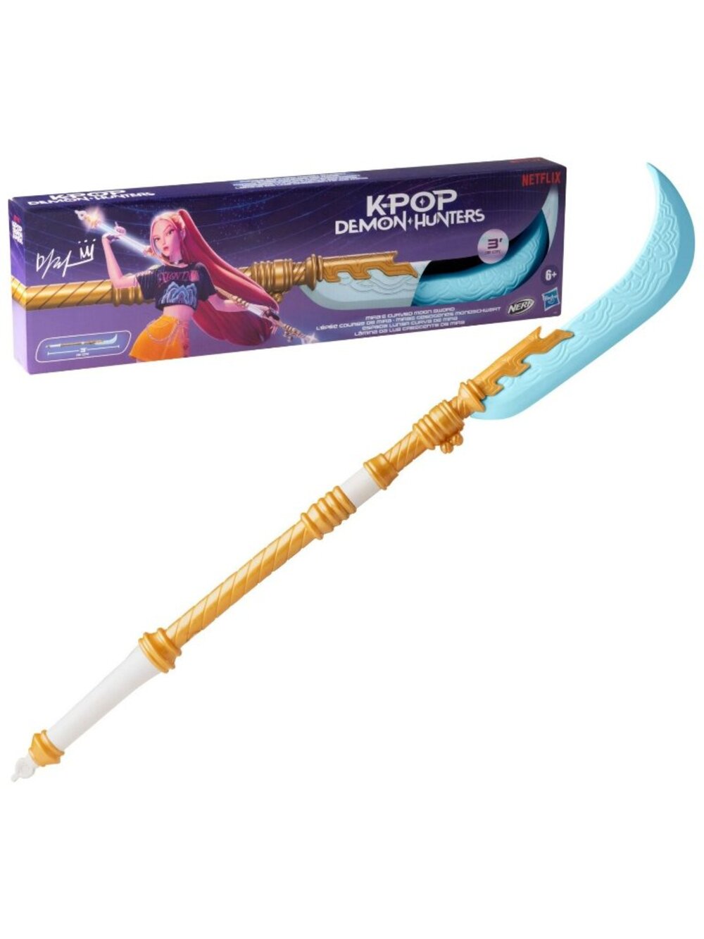 NERF X K-Pop Demon Hunters Mira Curved Moon Sword Toy NEW 2026